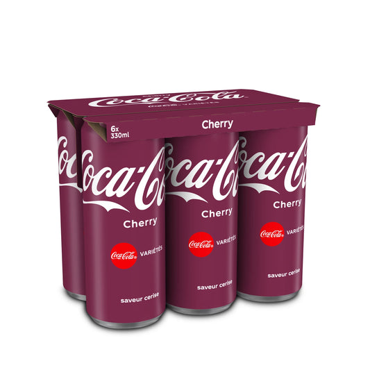 Cherry Coca-Cola Bt Sleek (6 x 33 cl)