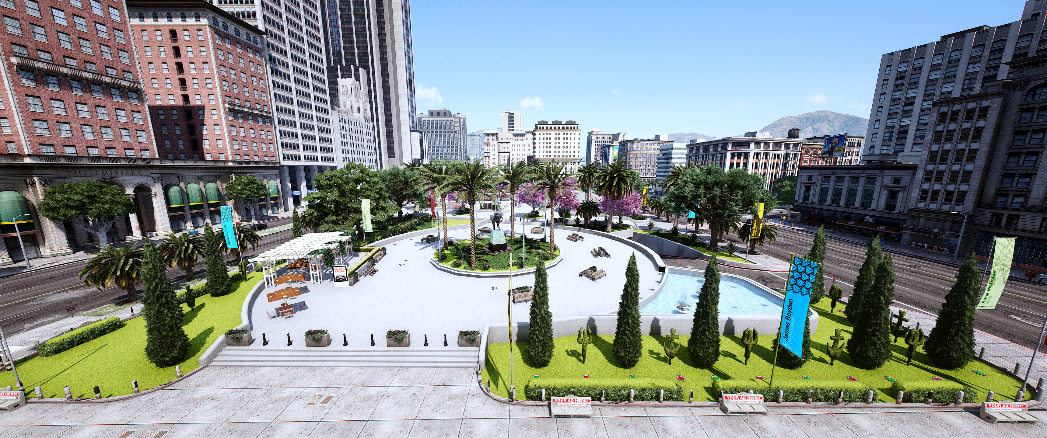 Place des Cubes Fleuri | Mapping FiveM.