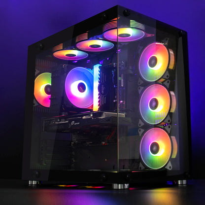 Aigo – Ventilateur de boîtier gamer AR12, 120mm, RGB Aura Divicooler ARGB, Dissipateur Thermique avec Kit Contrôleur Silencieux