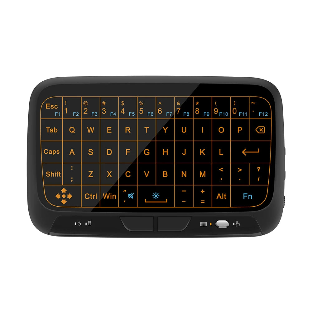 Mini Clavier Tactile Sans Fil H18 – 2.4GHz, Rétroéclairé, QWERTY avec Pavé Tactile et Air Mouse