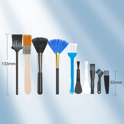 Kit de Brosses de Nettoyage 10 Pièces pour Clavier, Ordinateur Portable, Téléphone et Accessoires