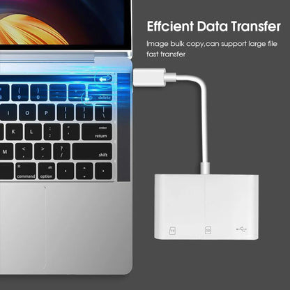 Lecteur de Cartes All-in-One avec Interface USB-C – Multi-en-1 SD/TF &amp; OTG Adapter