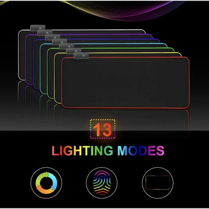 Tapis de souris Gamer LED RGB - Grande taille 80x30cm