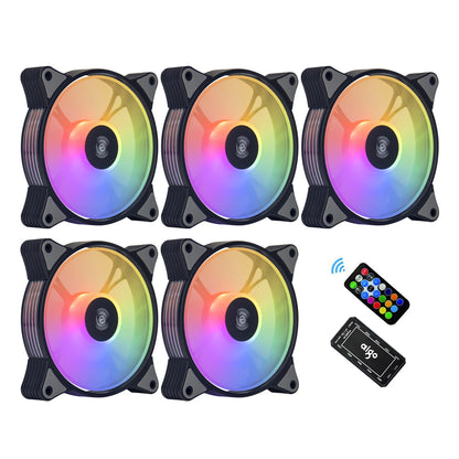 Aigo – Ventilateur de boîtier gamer AR12, 120mm, RGB Aura Divicooler ARGB, Dissipateur Thermique avec Kit Contrôleur Silencieux