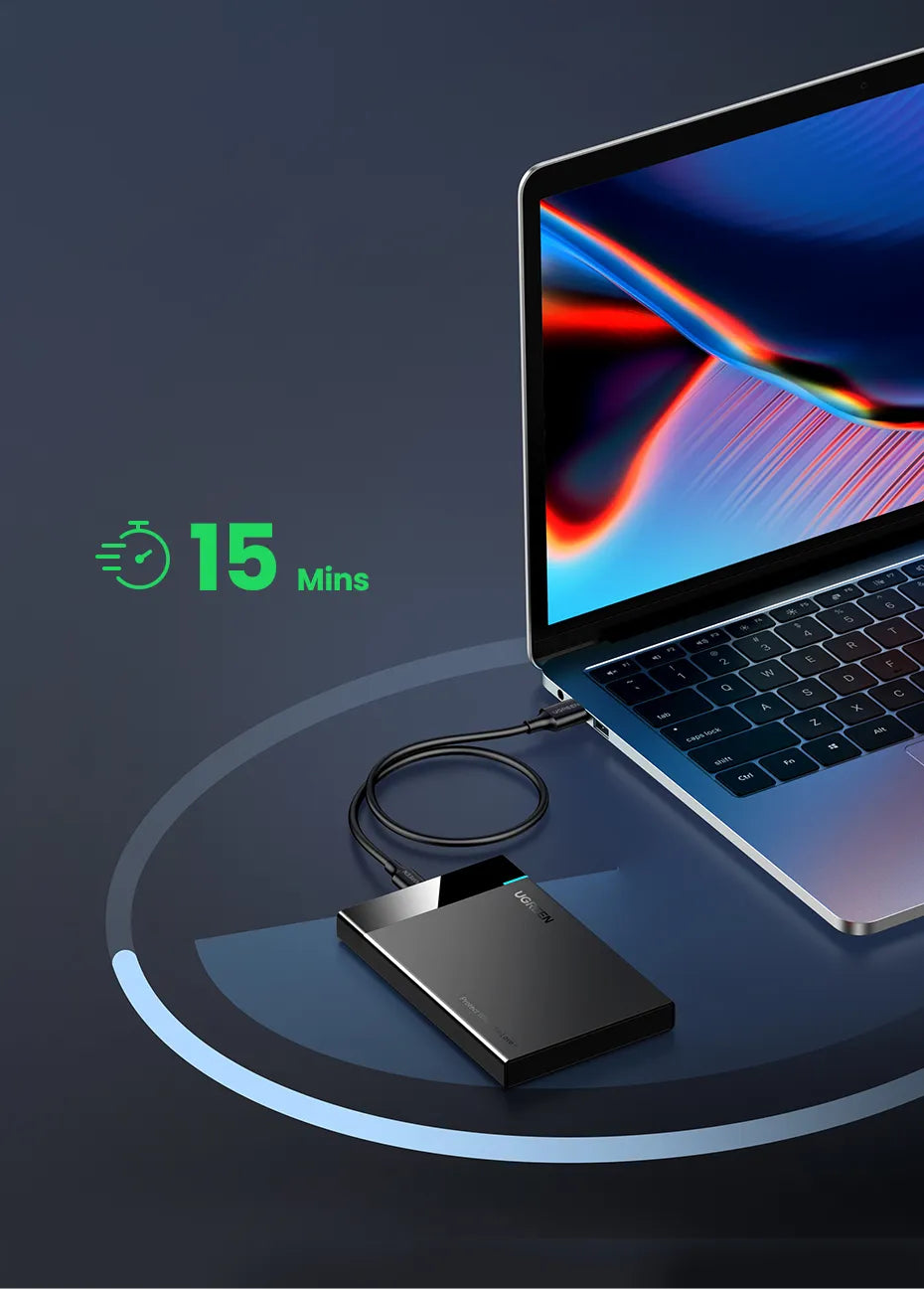 UGREEN-Boîtier HDD 2.5 SATA vers USB 3.0, pour SSD, USB C 3.1, Isabel 2