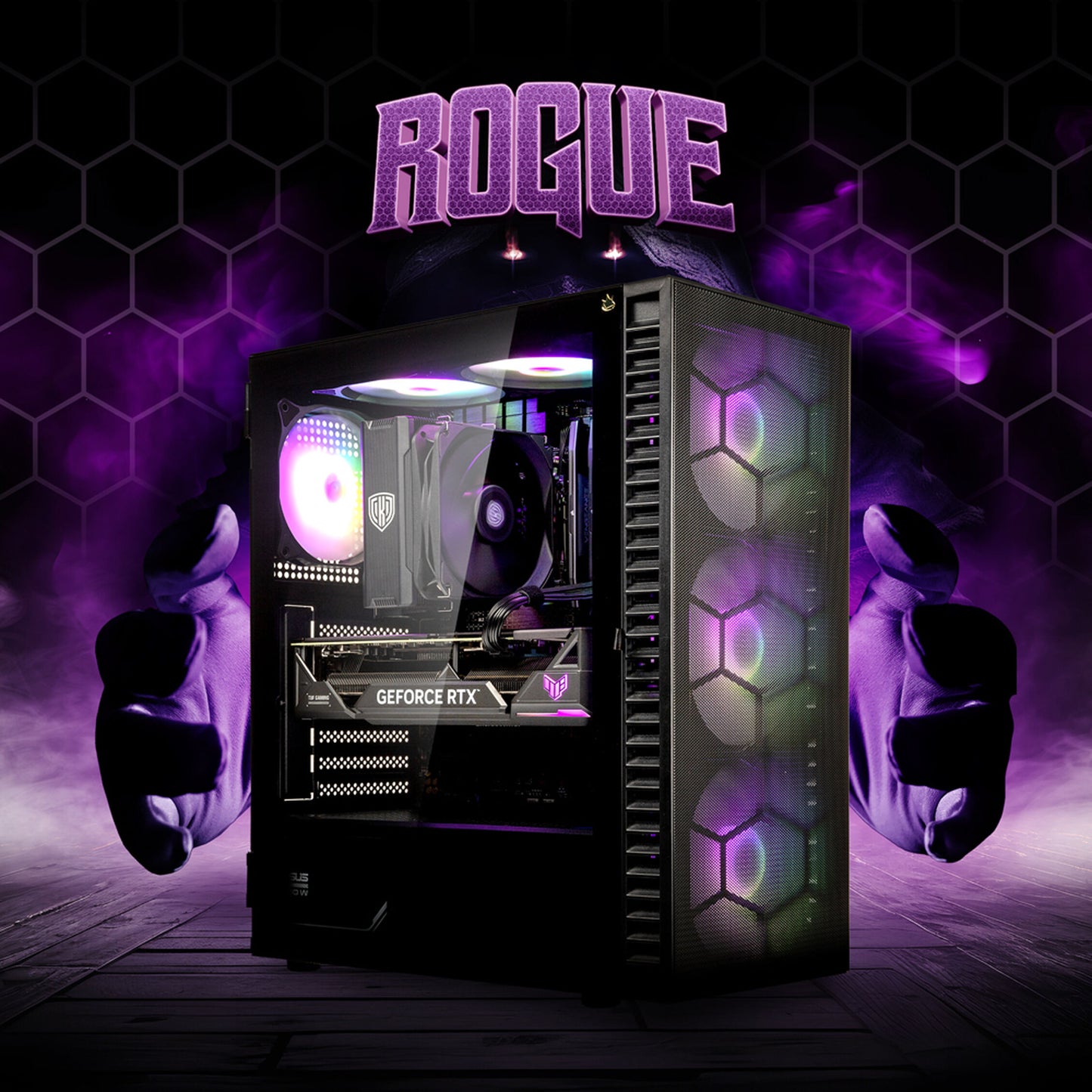 Gaming PC Rogue - AMD Ryzen 5 7600X, NVIDIA GeForce RTX 4070 Ti Super