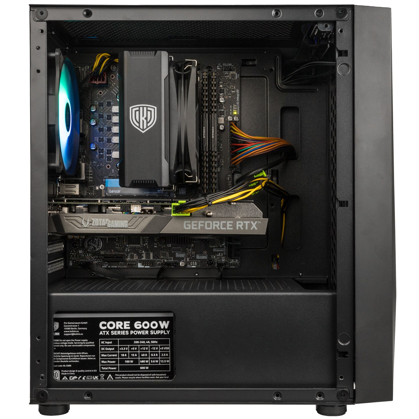 Gaming PC Illusionist - Intel Core i5-12400F, NVIDIA GeForce RTX 3060 12GB