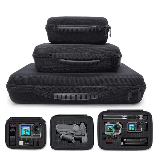 Sac de rangement portable antichoc pour GoPro 10 et 9 - Étui de protection pour accessoires PTZ, disque dur, et plus