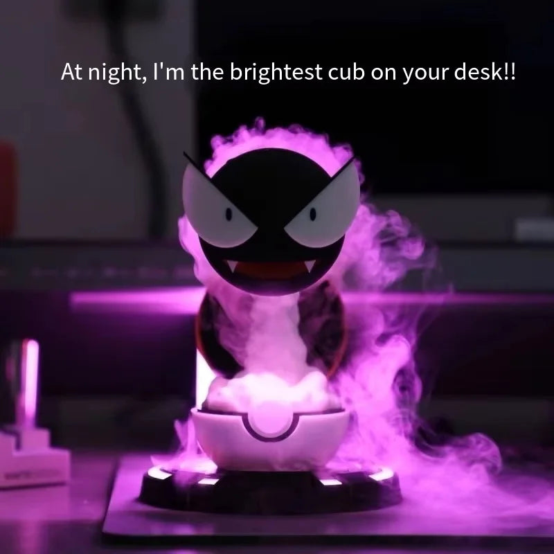 Humidificateur Pokémon Gengar avec Veilleuse Anime - Accessoire Multifonction.