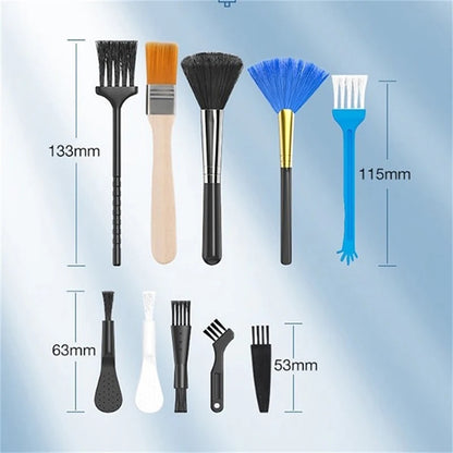 Kit de Brosses de Nettoyage 10 Pièces pour Clavier, Ordinateur Portable, Téléphone et Accessoires