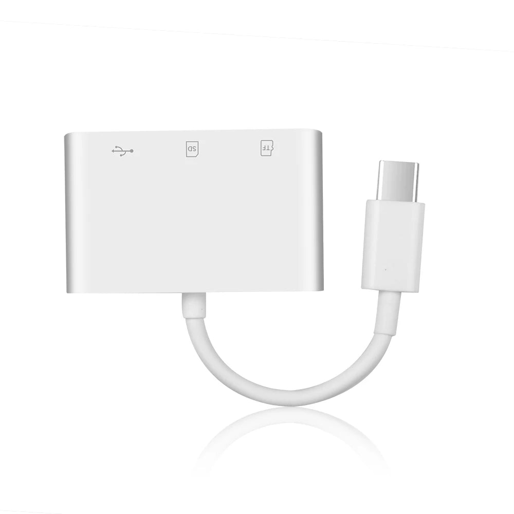 Lecteur de Cartes All-in-One avec Interface USB-C – Multi-en-1 SD/TF &amp; OTG Adapter