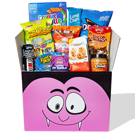 Snack Box XXL Internationale - 90+ Produits Sucrés, Salés & Boissons