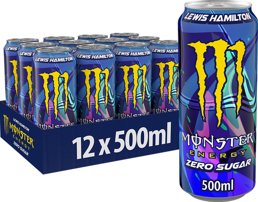 Monster Energy 44 Lewis Hamilton Sugar Free (12 x 500 ml) ou à l’unité