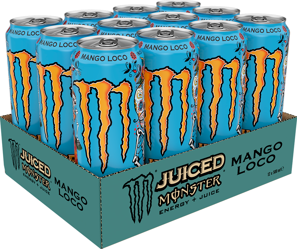 Monster Energy Juiced Mango Loco (12 x 500 ml) et à l'unité