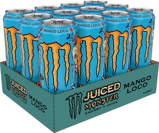 Monster Energy Juiced Mango Loco (12 x 500 ml) et à l'unité