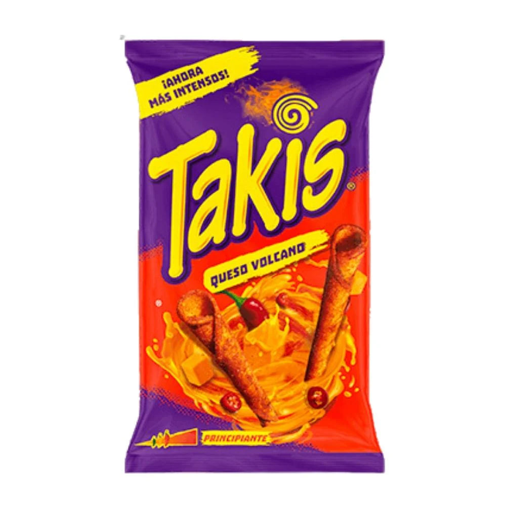 Takis TNT Queso Volcano – Tortillas Roulées au Fromage Épicé